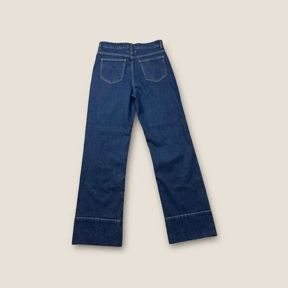 Habitual Pintuck Straight Leg Jeans Dark Blue Size 8 - Picture 2 of 6